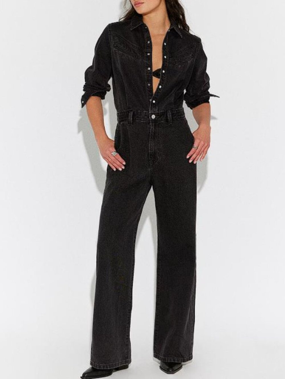 LEVI'S Women's Rinoa Wide-Leg Jumpsuit Size L